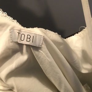Tobi Tops - White sequin sparky tanto top Tobi Tobi Tops - White sequin sparky tanto top Tobi